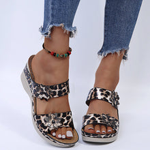 Load image into Gallery viewer, Women's Casual Slope Heel Snake Print Slippers