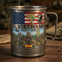 Load image into Gallery viewer, 🎖️- Vietnam Veteran Honor Coffee Mug – 1955-1975 Service Tribute

