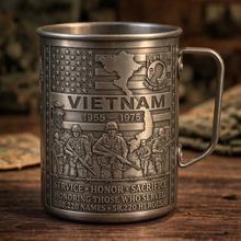 Load image into Gallery viewer, 🎖️- Vietnam Veteran Honor Coffee Mug – 1955-1975 Service Tribute
