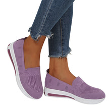 Load image into Gallery viewer, Women's Flyknit Flat Heel Round Toe Comfort Walking Shoes

